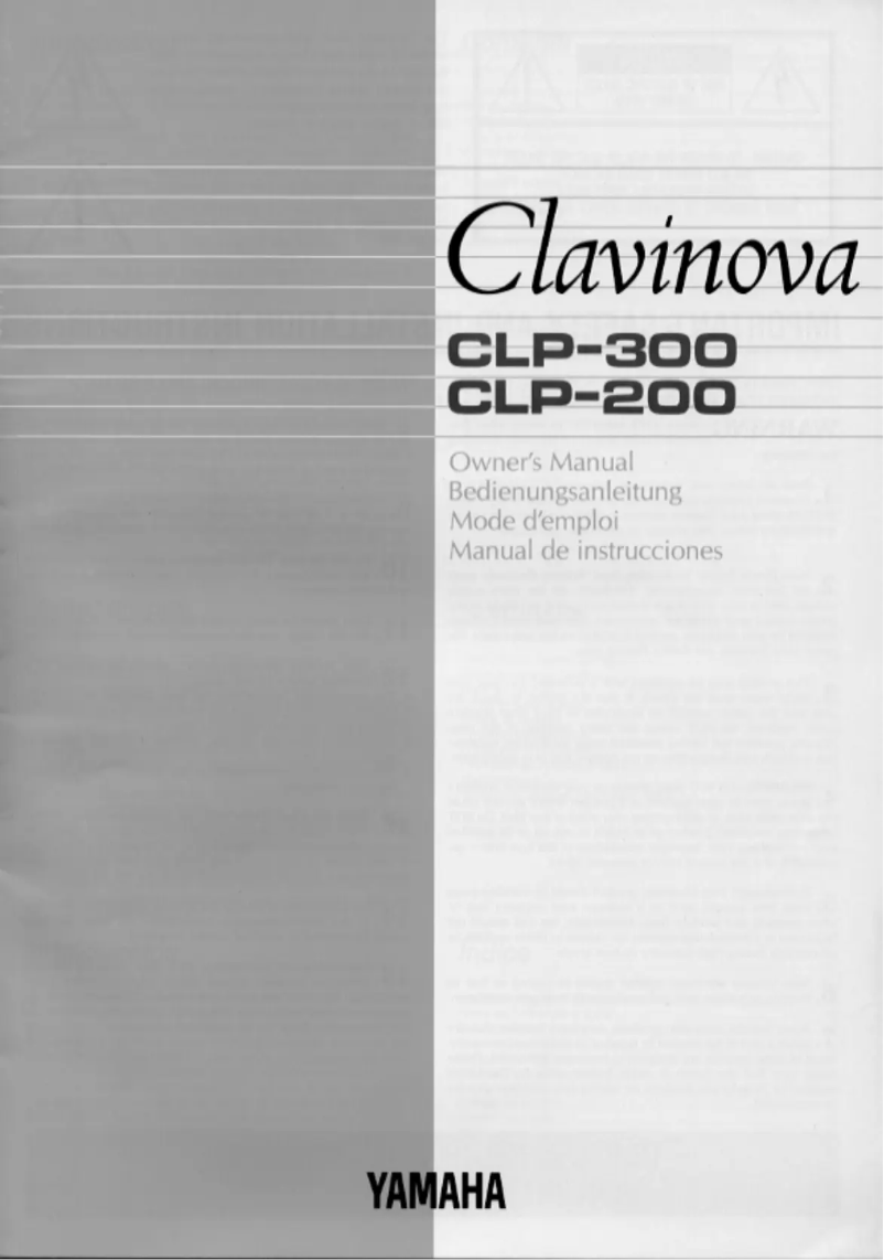 Image de la première page du manuel de l'appareil Clavinova CLP-200