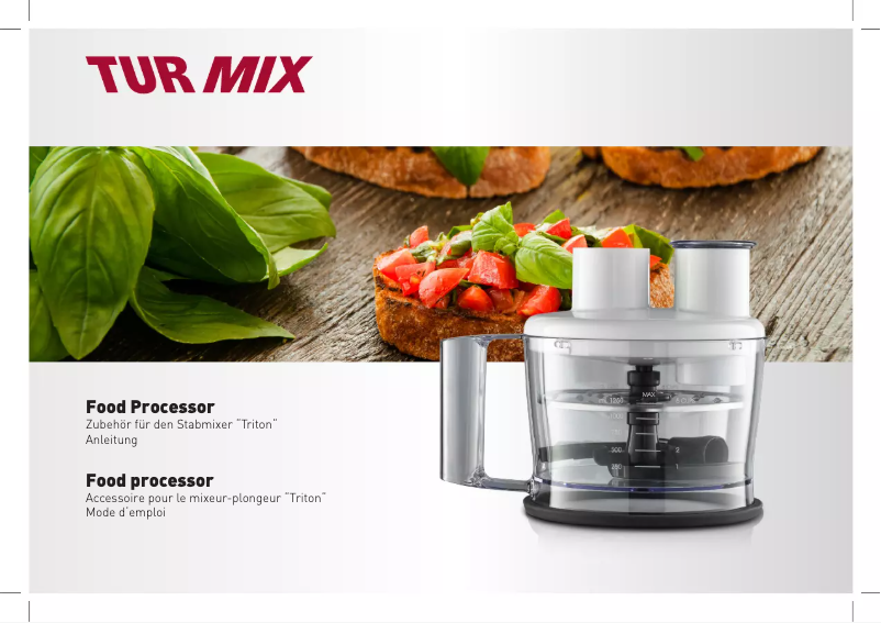 Page 1 de la notice Manuel utilisateur Turmix A31465