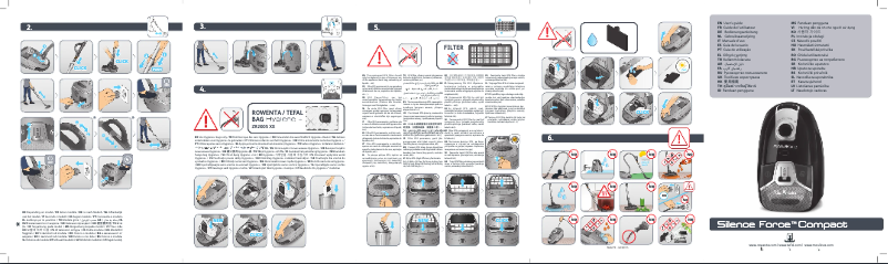 Page 1 de la notice Manuel utilisateur Rowenta Silence Force RO6327EA
