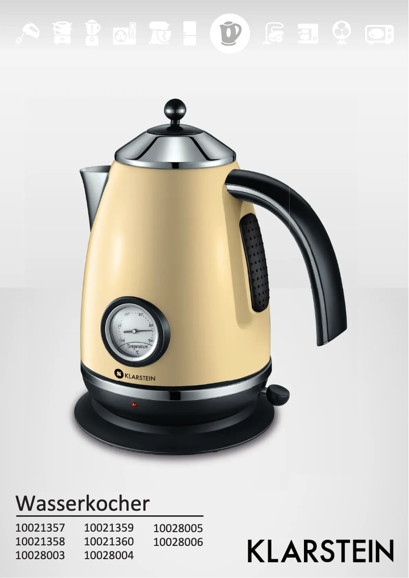 Page n°1 - Manuel utilisateur Klarstein 10021358