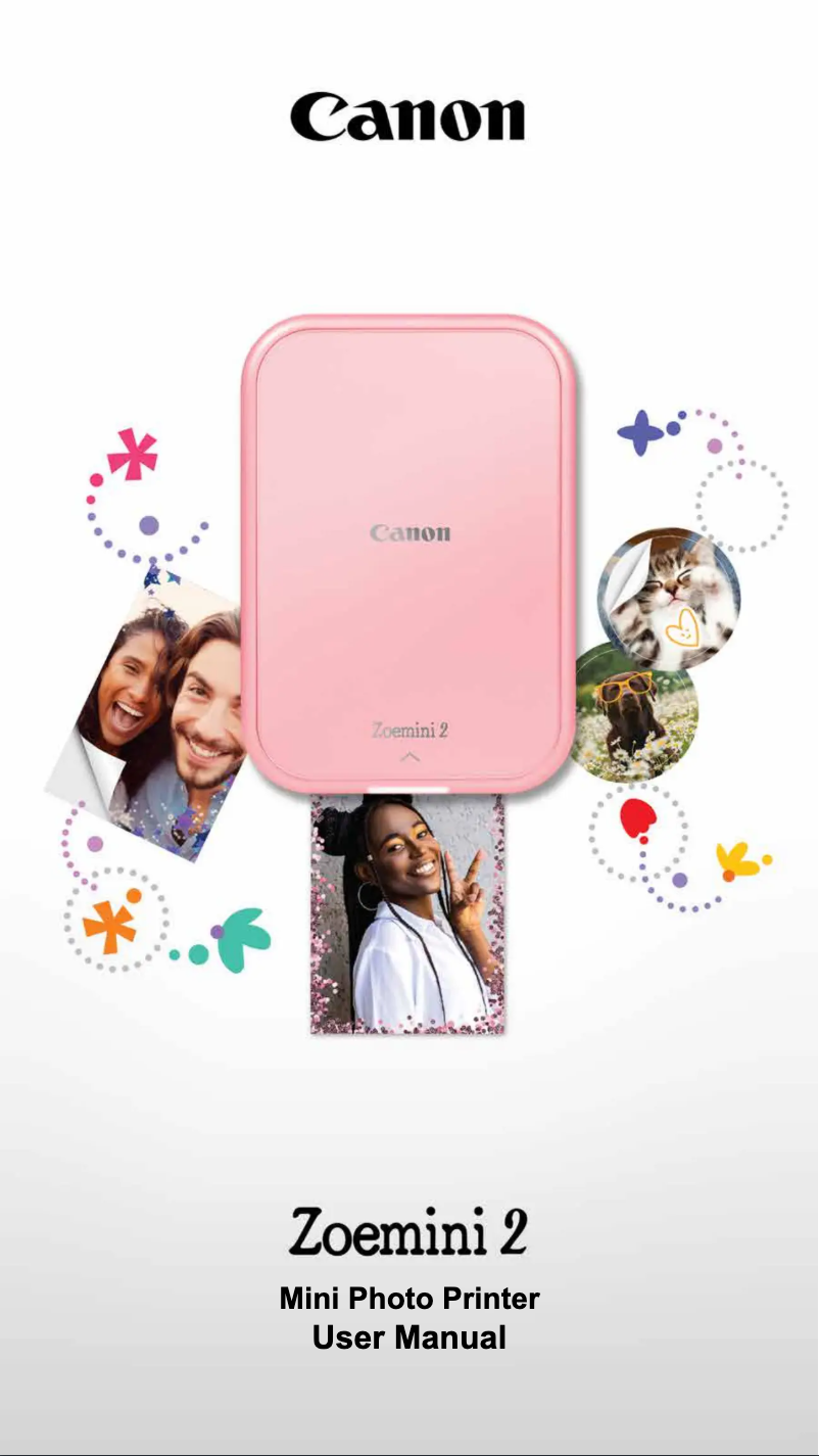 Page n°1 - Manuel utilisateur Canon Zoemini 2