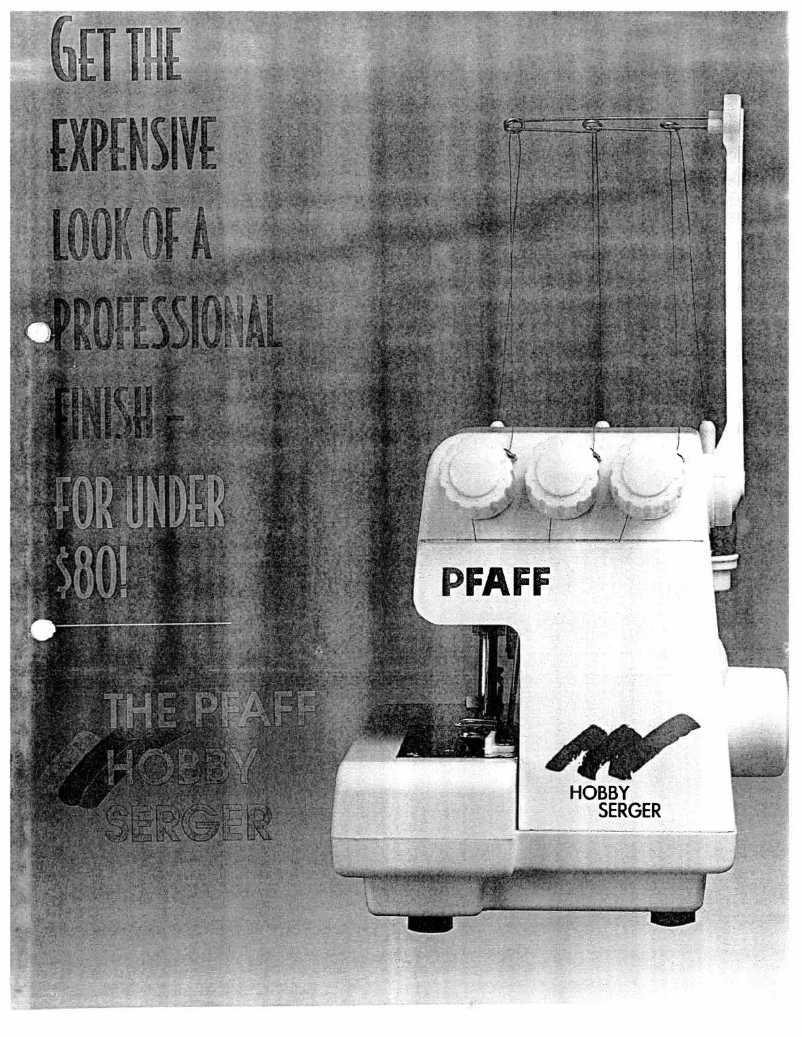 Image de la première page du manuel de l'appareil hobby serger