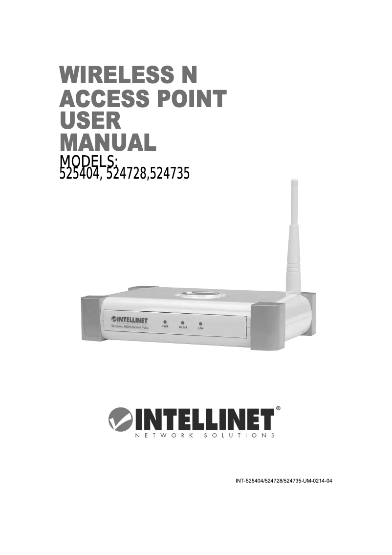 Página 1 del manual Manual de usuario Intellinet 525404