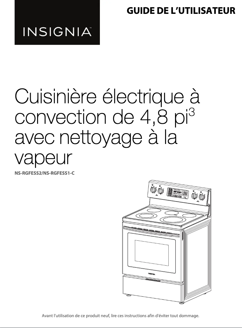 Page n°1 - Manuel utilisateur Insignia NS-RGFESS2