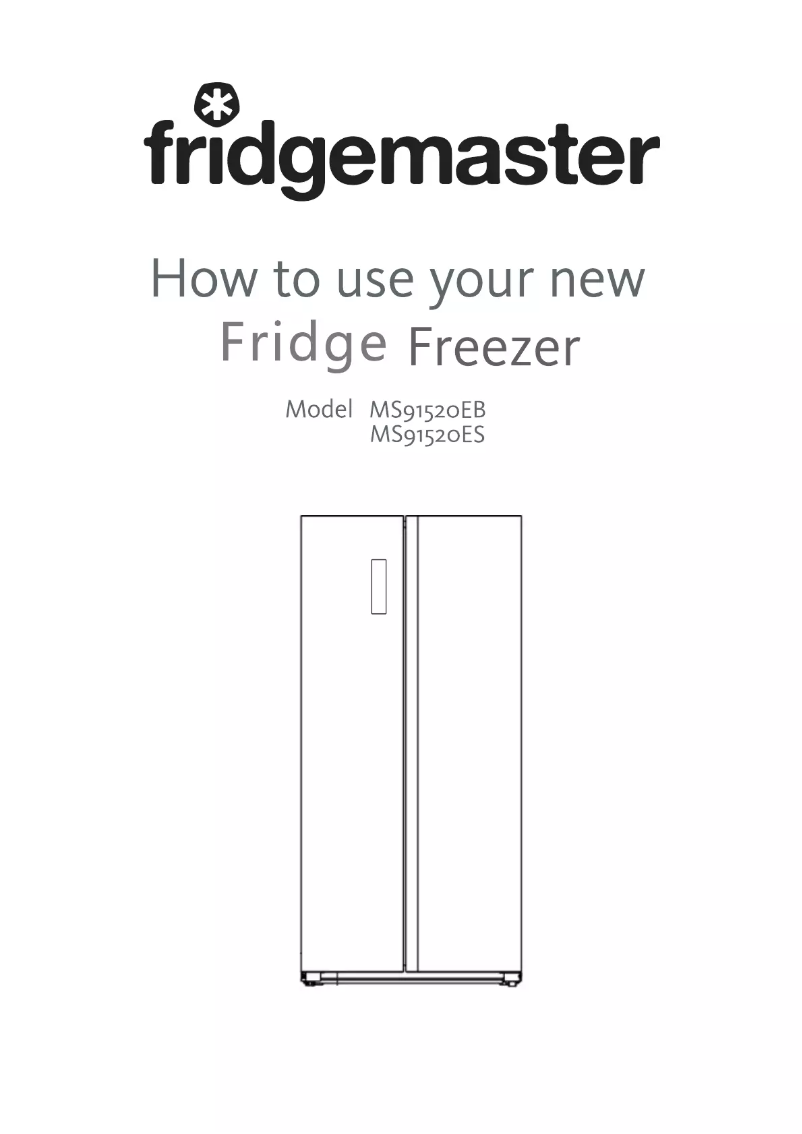 Page n°1 - Manuel utilisateur Fridgemaster MS91520EB