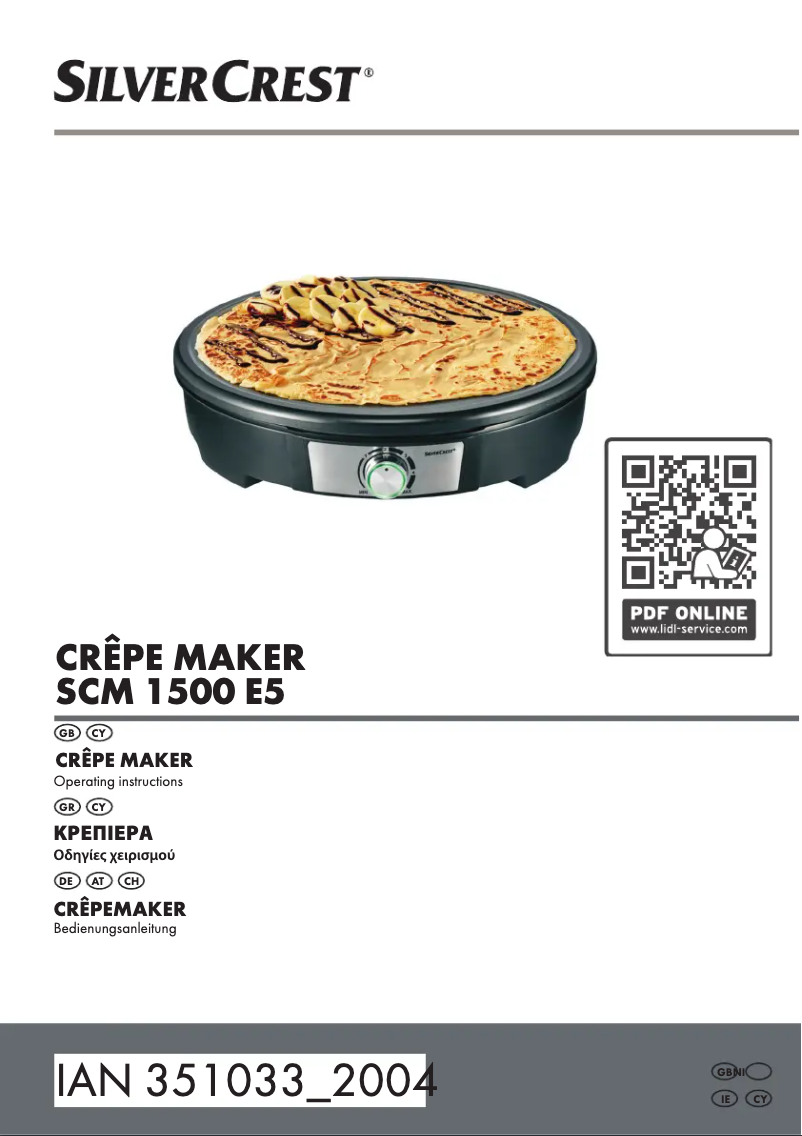 Page 1 de la notice Manuel utilisateur SilverCrest SCM 1500 A1