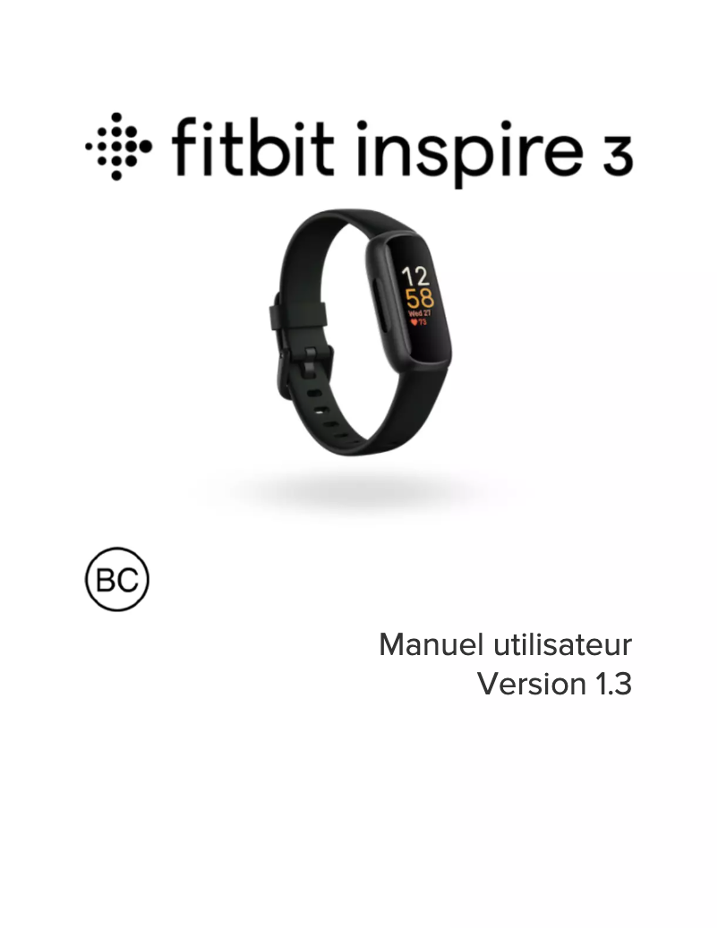 Image de la première page du manuel de l'appareil Inspire 3
