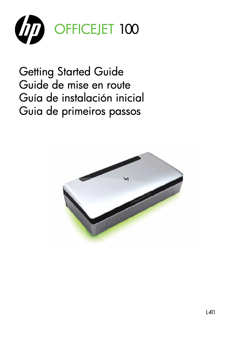 Page n°1 - Guide d'installation HP Officejet 100