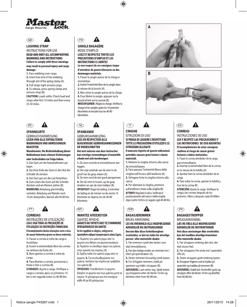 Image de la première page du manuel de l'appareil 3111EURDAT