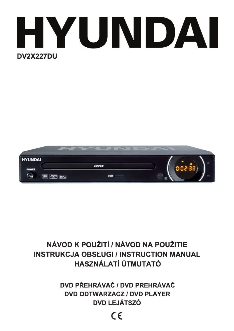 Page 1 de la notice Manuel utilisateur Hyundai DV-2-X 227 DU