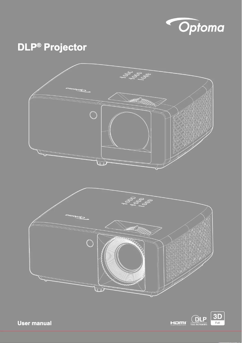 Page n°1 - Manuel utilisateur Optoma DuraCore ZH462