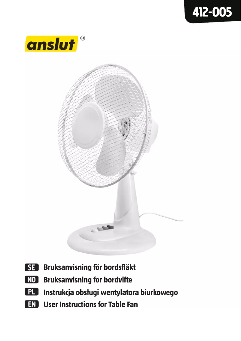 Image de la première page du manuel de l'appareil 412-005