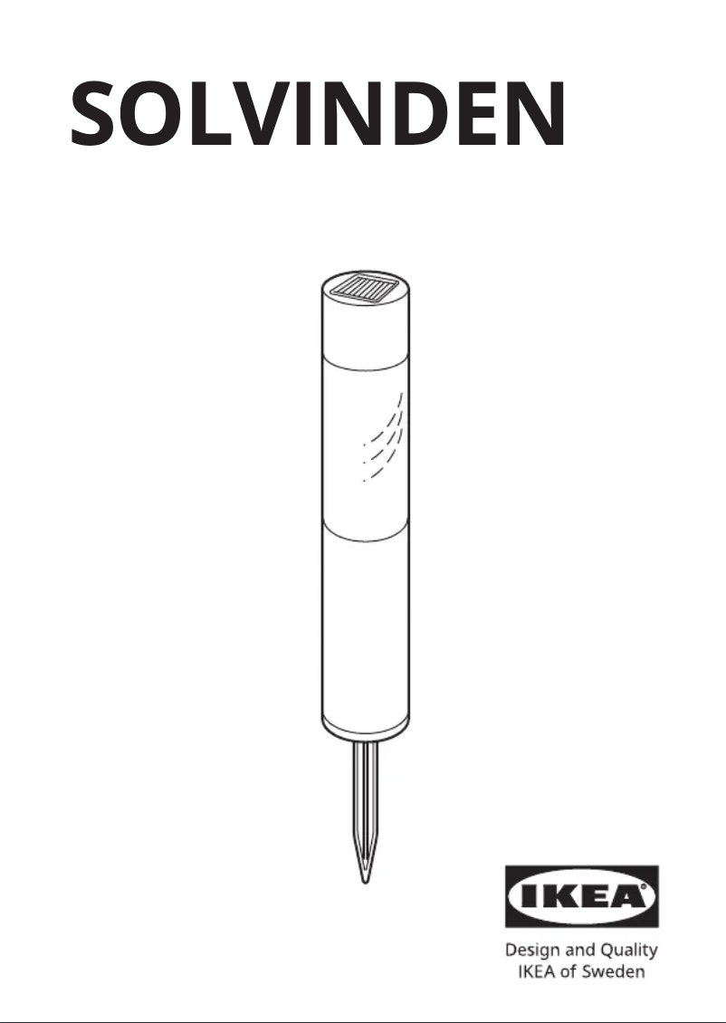 Imagen de la primera página del manual del dispositivo SOLVINDEN 805.137.32