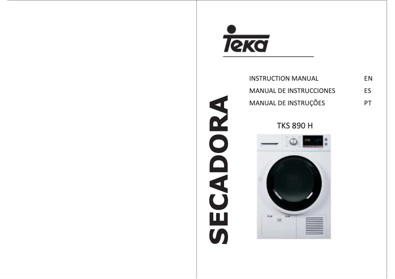 Page n°1 - Manuel utilisateur Teka TKS 890 H