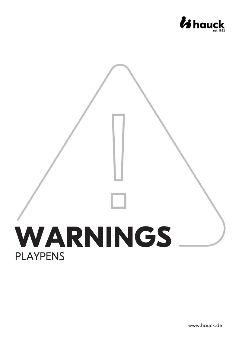 Page 1 de la notice Manuel utilisateur Hauck Sleep N Play SQ