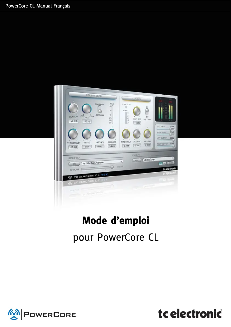 Image de la première page du manuel de l'appareil PowerCore PCI