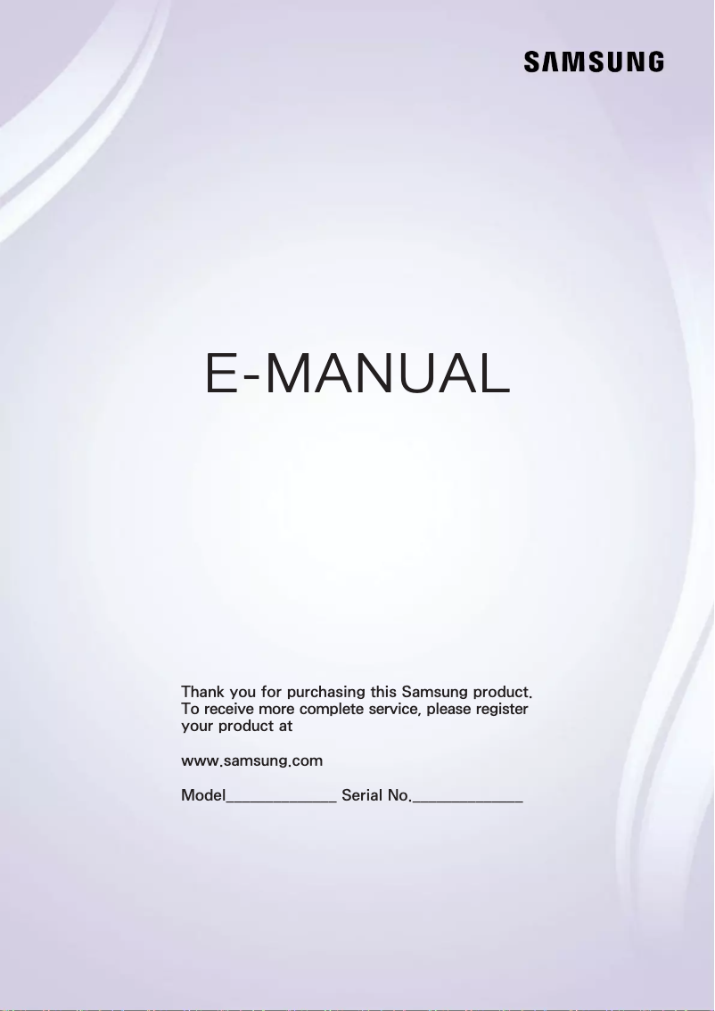 Page 1 de la notice Manuel utilisateur Samsung UN60H6300AF