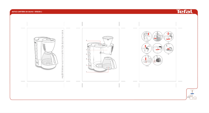 Image de la première page du manuel de l'appareil Delfini CM330131