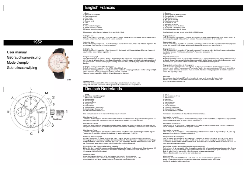 Page 1 de la notice Manuel utilisateur Davis 1952