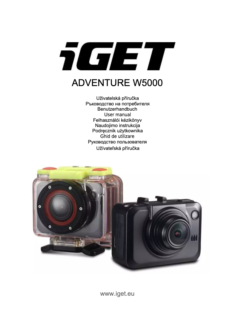Page 1 de la notice Manuel utilisateur iGET ADVENTURE W5000 FHD