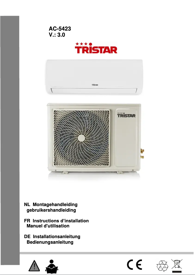 Page n°1 - Manuel utilisateur TriStar AC-5423
