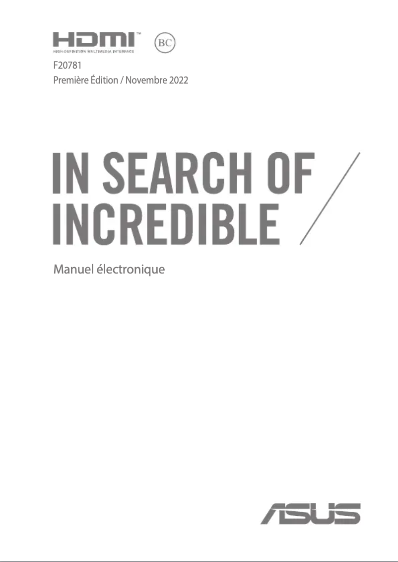 Image de la première page du manuel de l'appareil Vivobook S 16 Flip