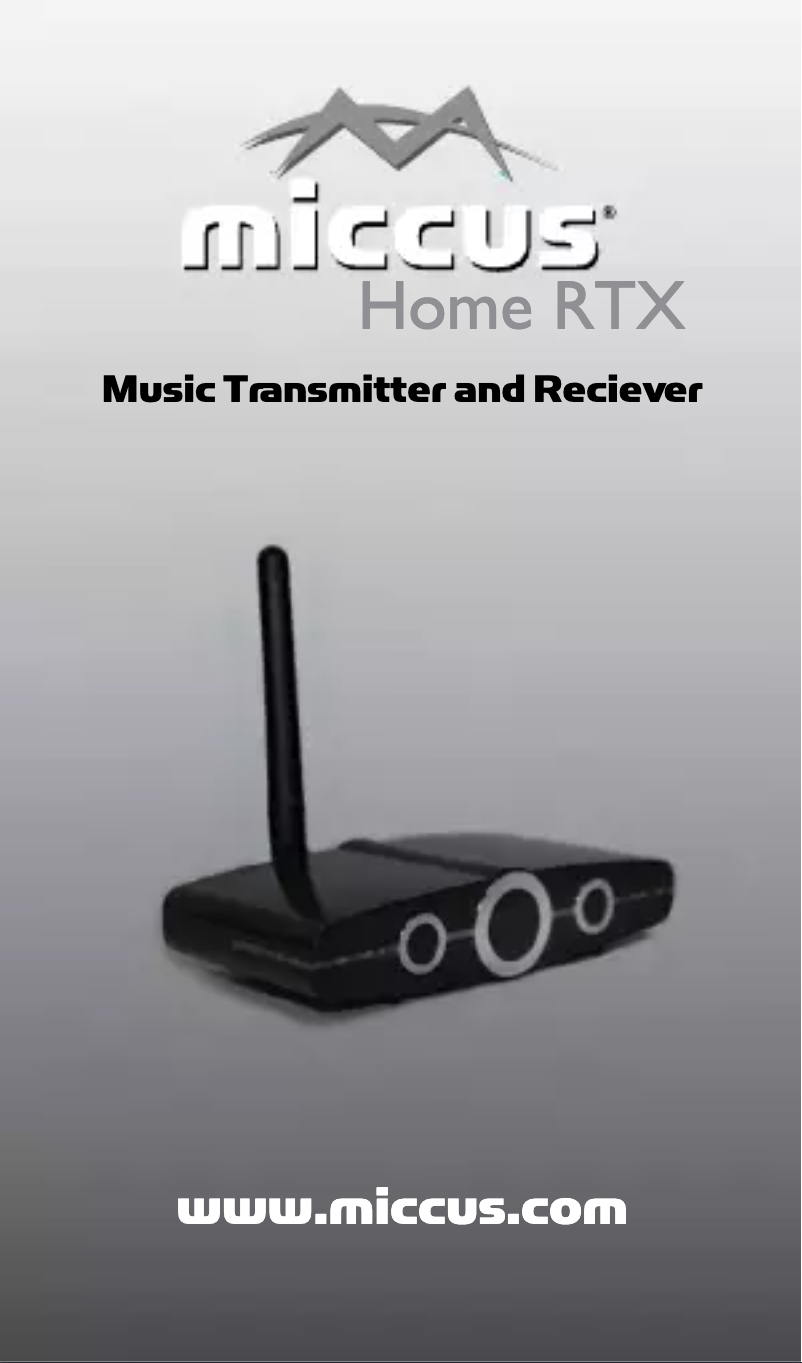 Image de la première page du manuel de l'appareil Home RTX