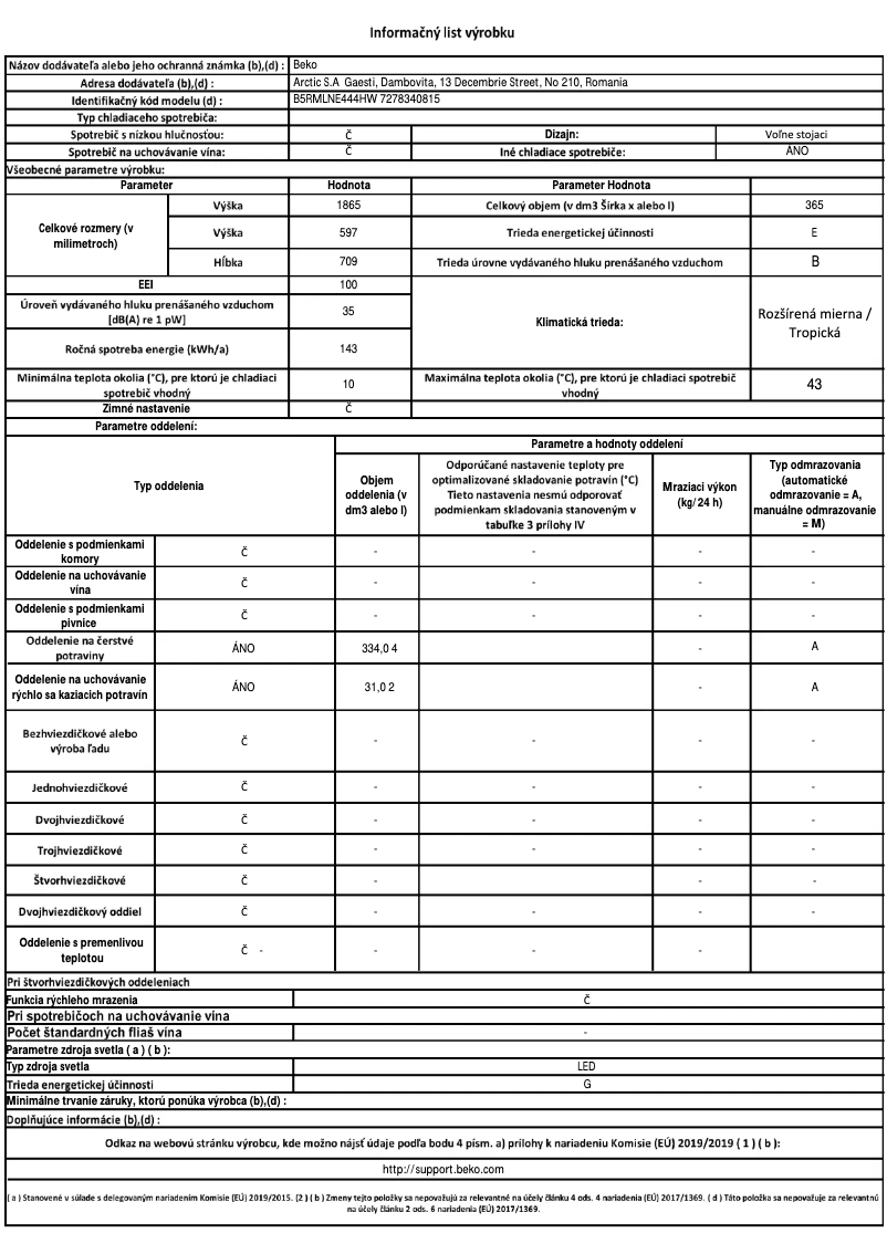 Image de la première page du manuel de l'appareil B5RMLNE444HW