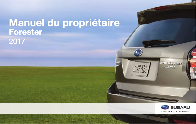 Page 1 de la notice Manuel utilisateur Subaru Forester (2017)