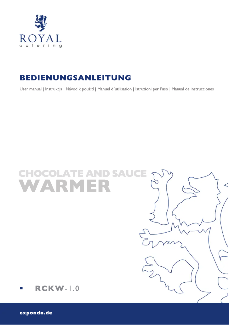 Image de la première page du manuel de l'appareil RCKW-1.0