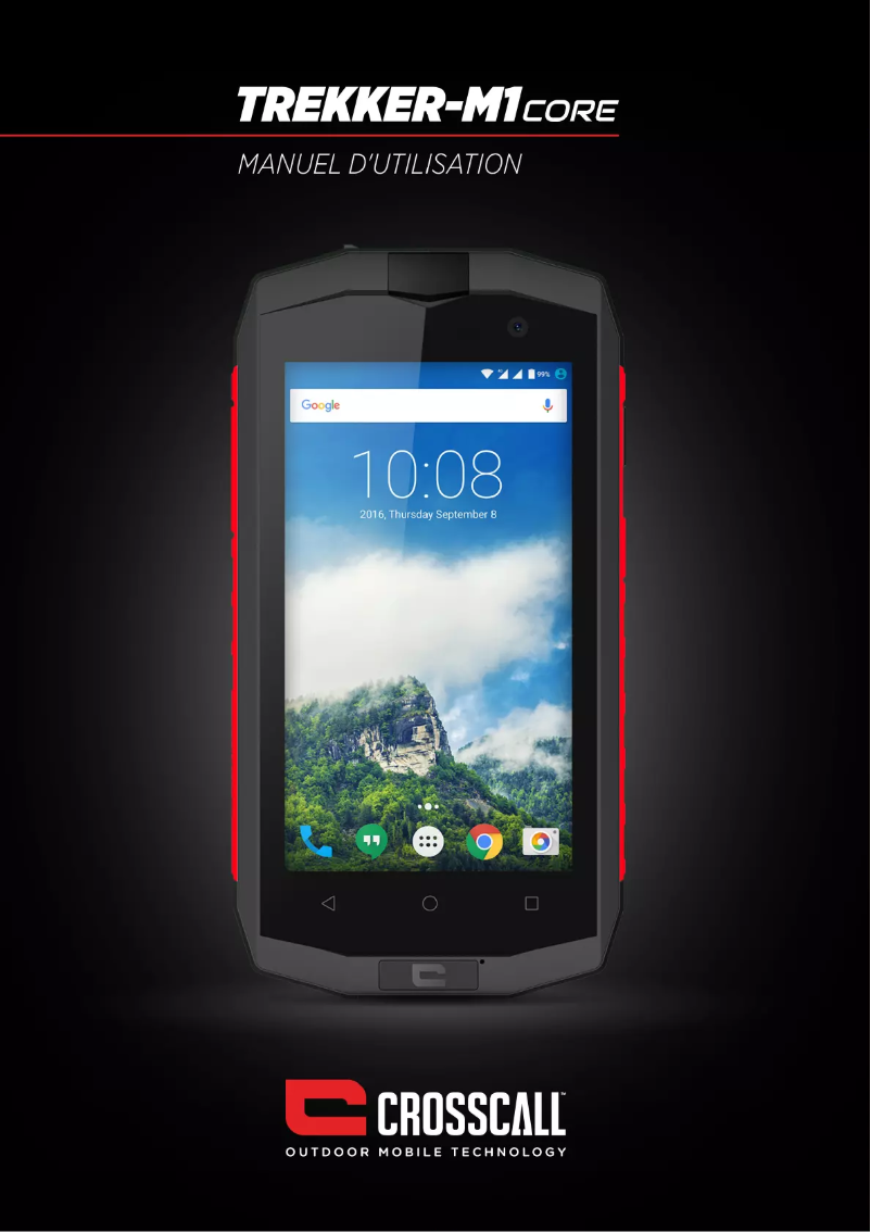 Image de la première page du manuel de l'appareil Trekker-M1 Core