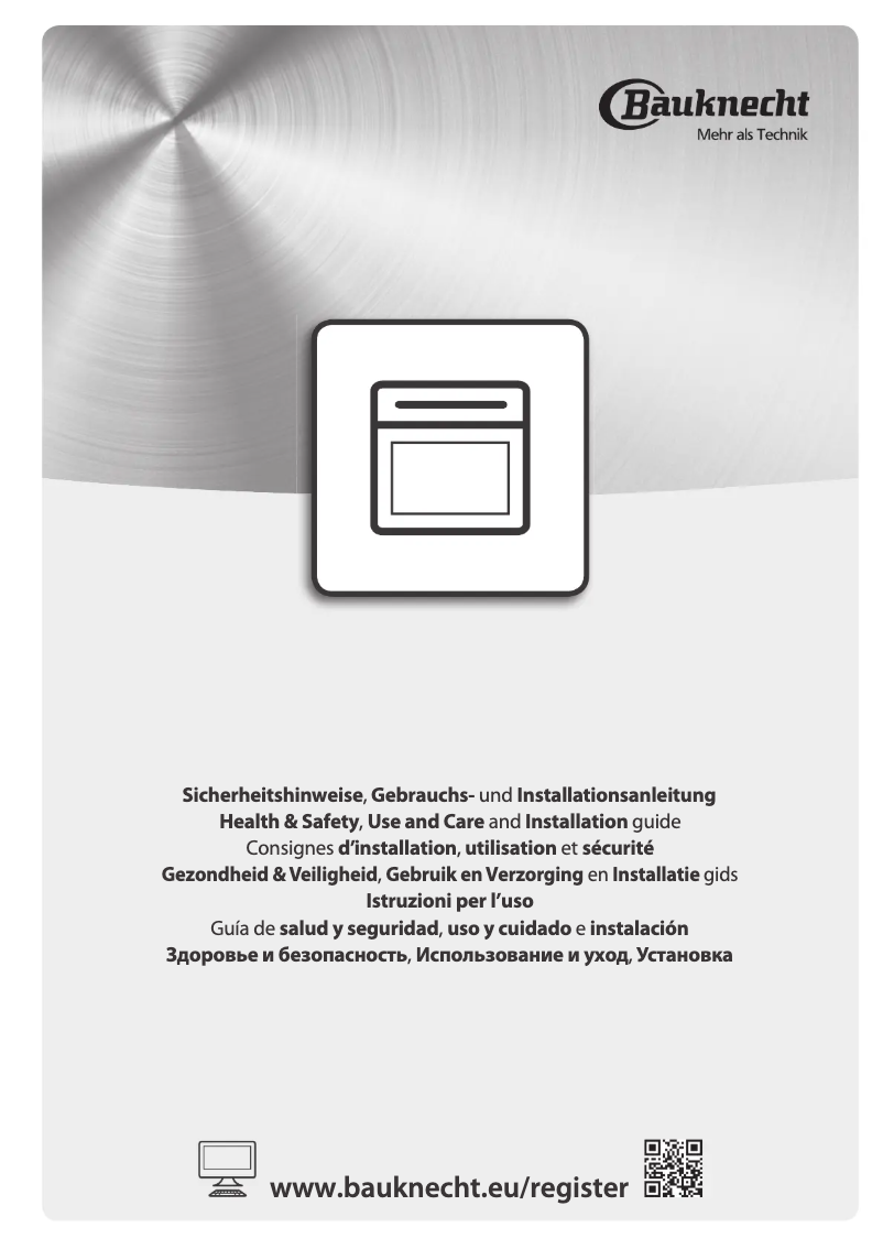 Page 1 de la notice Manuel d'utilisation et d'entretien Bauknecht BIK5 DH8FS2 ES