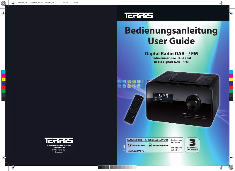 Image de la première page du manuel de l'appareil DAB 434