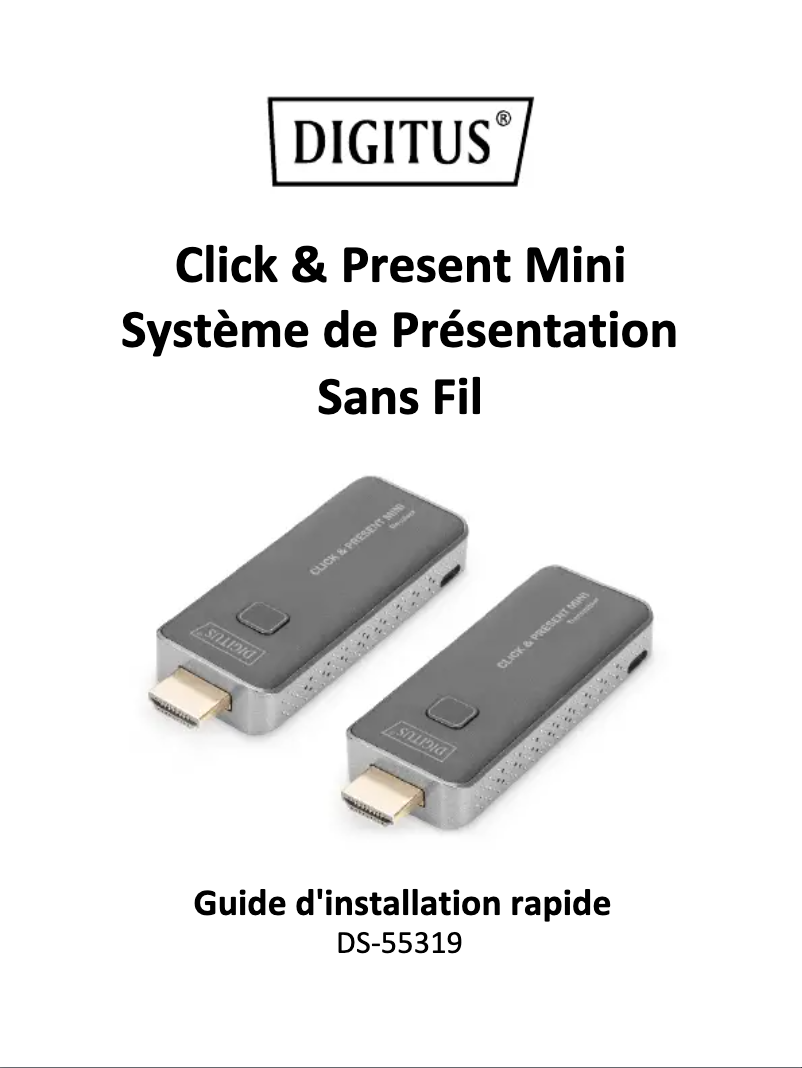 Page n°1 - Manuel utilisateur Digitus DS-55319