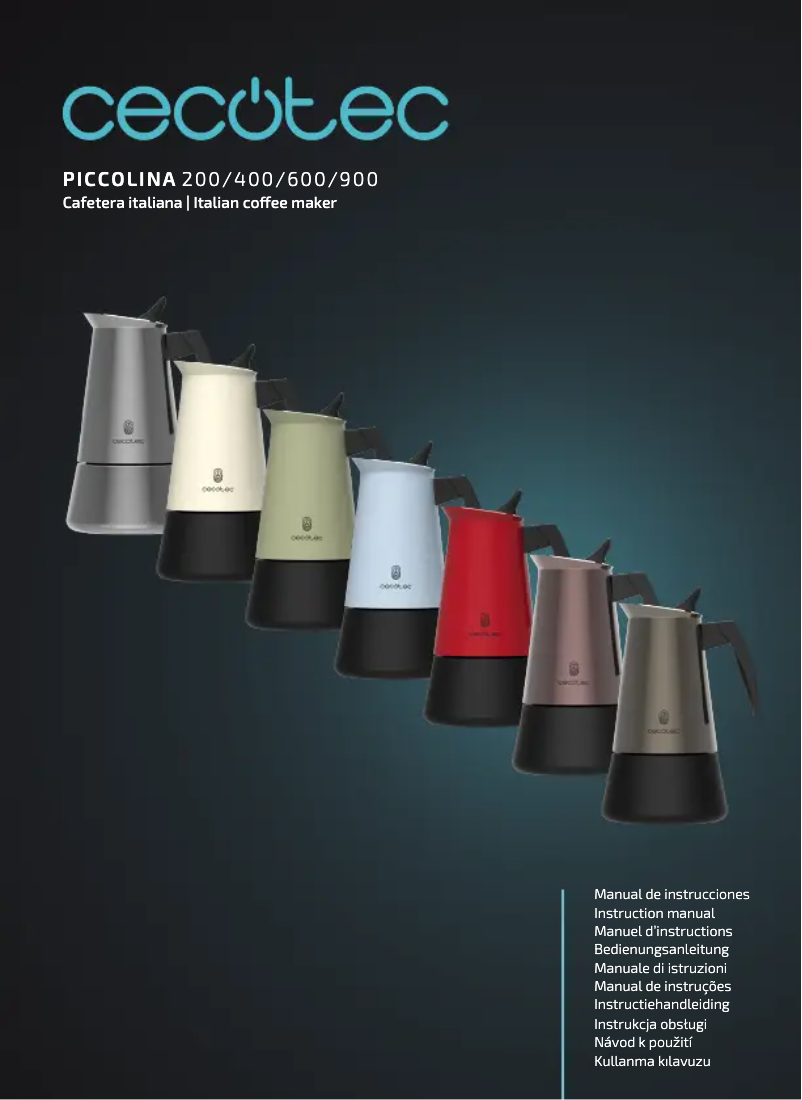 Page n°1 - Manuel utilisateur Cecotec Piccolina 600
