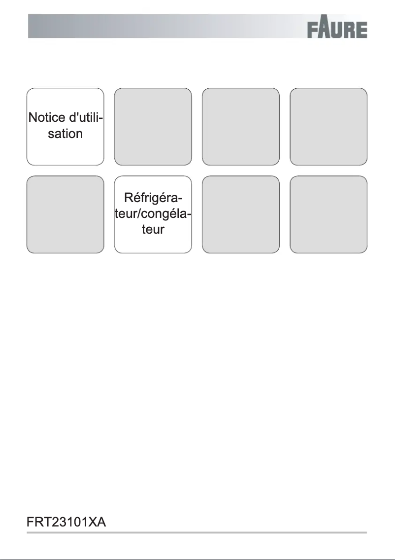 Page 1 de la notice Manuel utilisateur Faure FRT23101XA