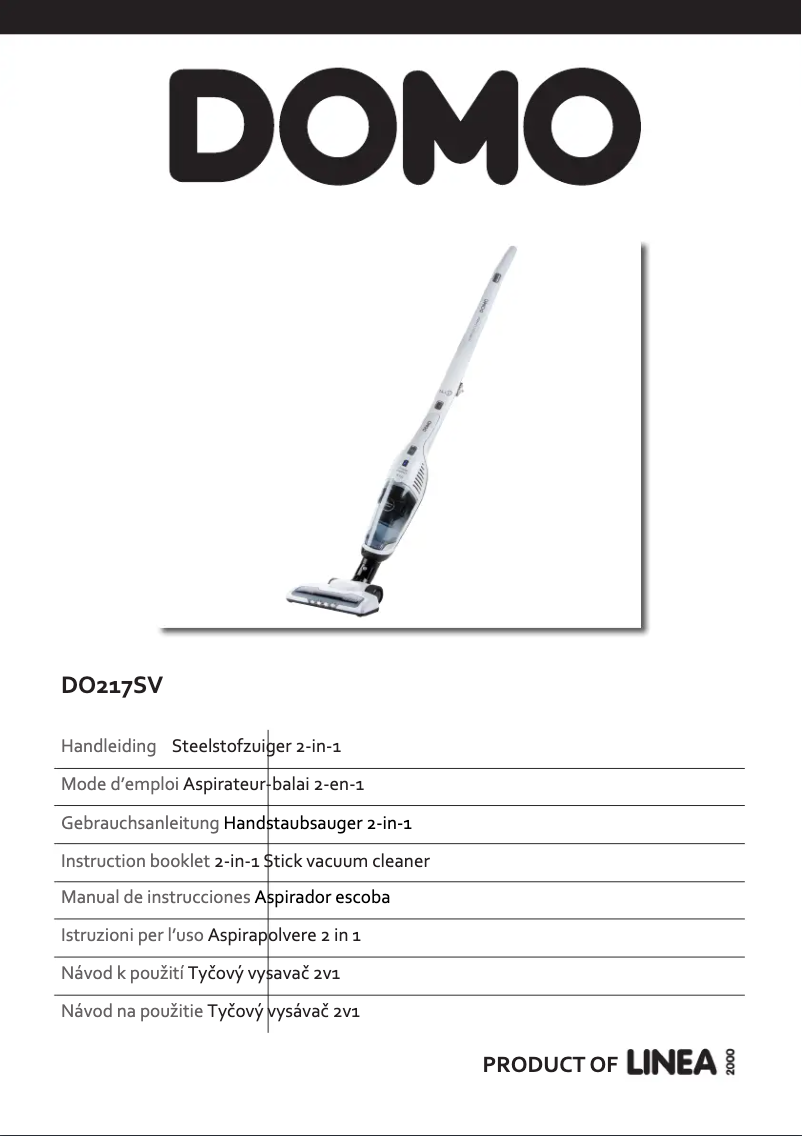 Image de la première page du manuel de l'appareil DO217SV