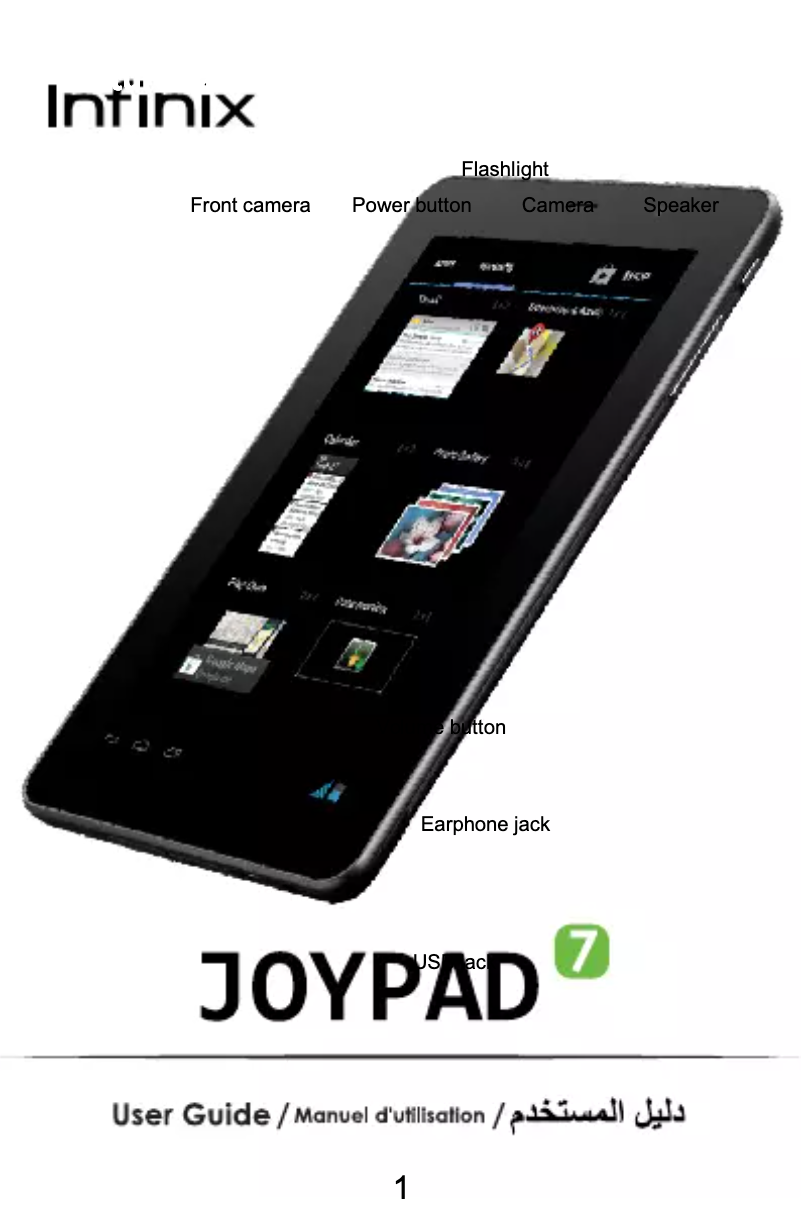 Page n°1 - Manuel utilisateur Infinix Joypad 7 X700