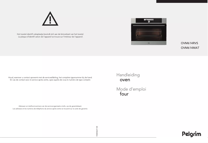 Page 1 de la notice Manuel utilisateur Pelgrim OVM614