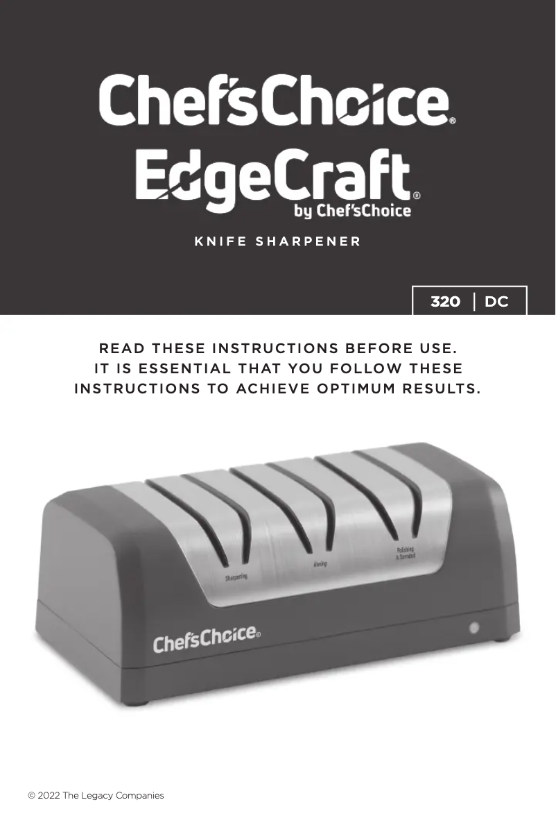 Page n°1 - Manuel utilisateur EdgeCraft DC 320