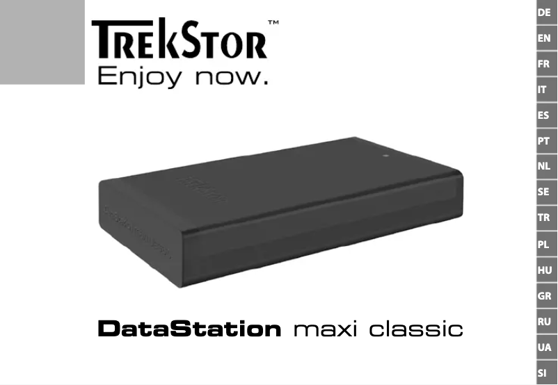 Image de la première page du manuel de l'appareil DataStation maxi classic