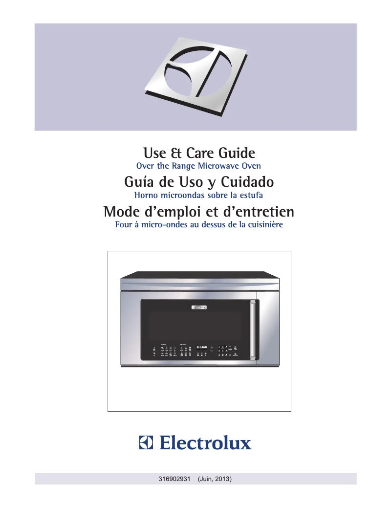Page 1 de la notice Manuel utilisateur Electrolux EI30BM60MS