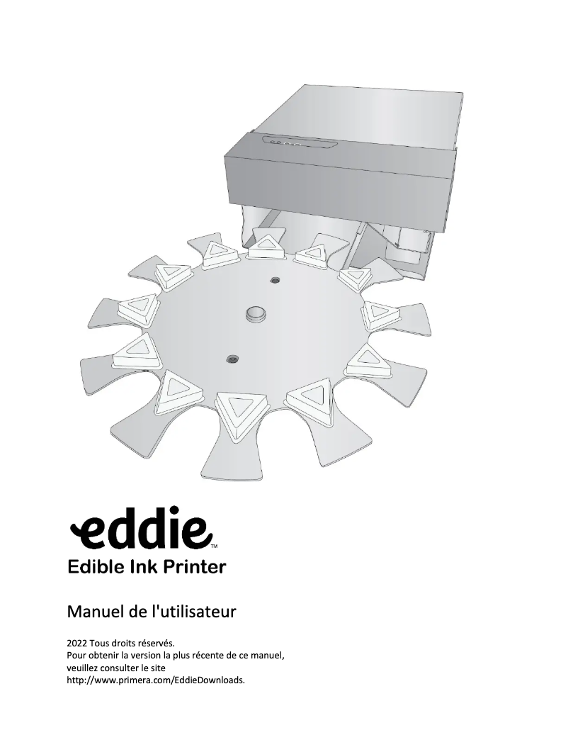 Page 1 de la notice Manuel utilisateur Primera Eddie