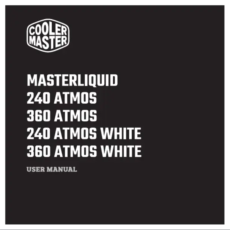 Page 1 de la notice Manuel utilisateur Cooler Master MasterLiquid 360 ATMOS