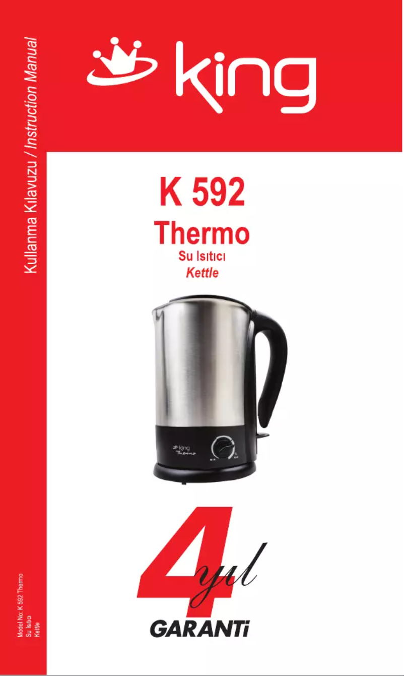 Page n°1 - Manuel utilisateur King K-592