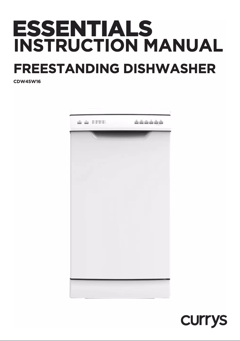 Page 1 de la notice Manuel utilisateur Currys Essentials CDW45W16