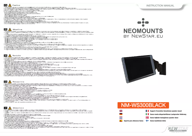 Page 1 de la notice Manuel utilisateur Newstar NM-WS300