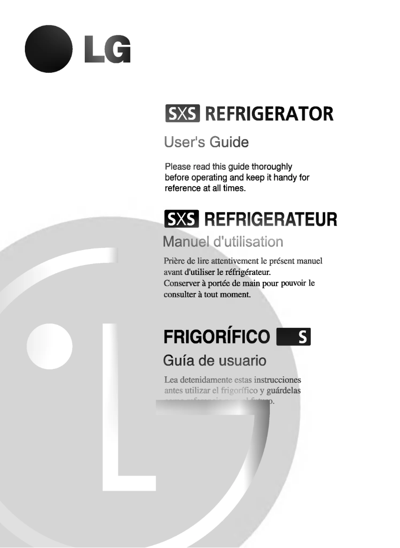 Page 1 de la notice Manuel utilisateur LG GR-P257BUB