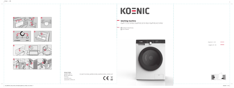 Page 1 de la notice Manuel utilisateur Koenic KWM 8132 B INV