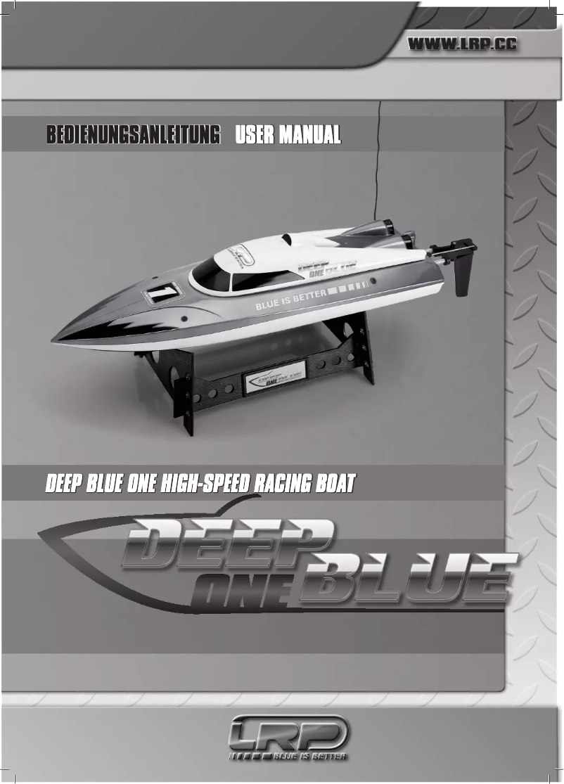Page n°1 - Manuel utilisateur LRP Deep Blue One HighSpeed Racing Boot 340mm RTR